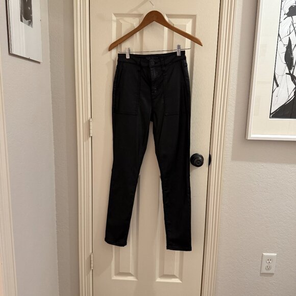 NWOT Sanctuary Hayden Coated High Rise Faux Leather pants - Picture 9 of 15